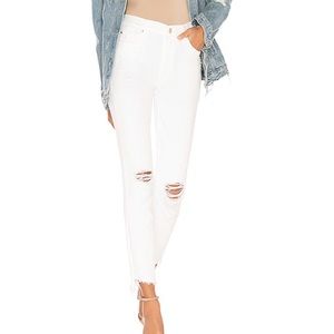 Mother Stunner Zip Ankle Step Fray, Sz 26